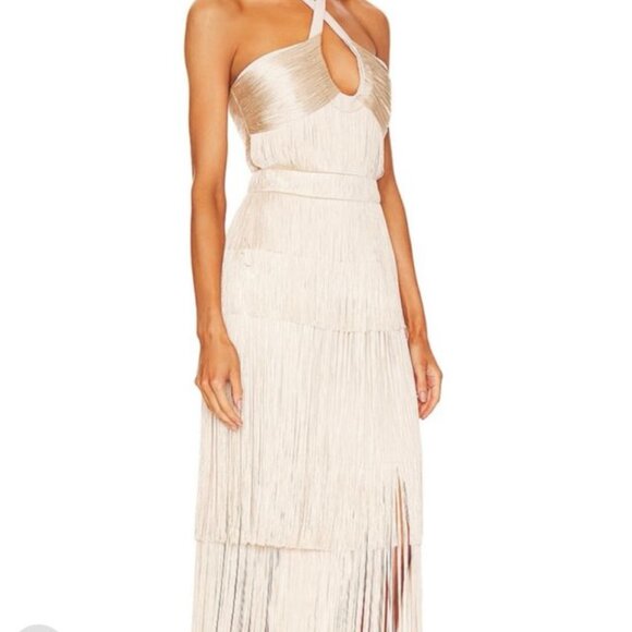 Simkhai Baldwin Draped Fringe Maxi Dress - Picture 7 of 13